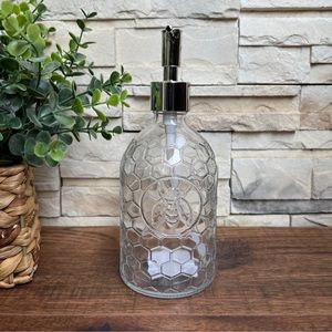 🆕 Bee 🐝 Glass Soap Dispenser!